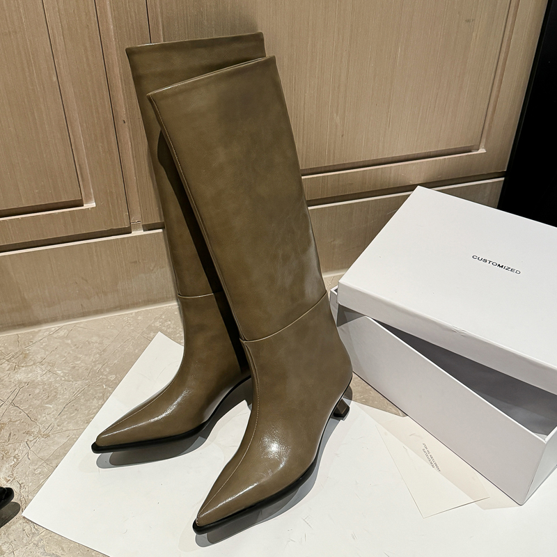 QUTAA Fashion News Women Knee  - Knee High Boots Women ulasan dan harga