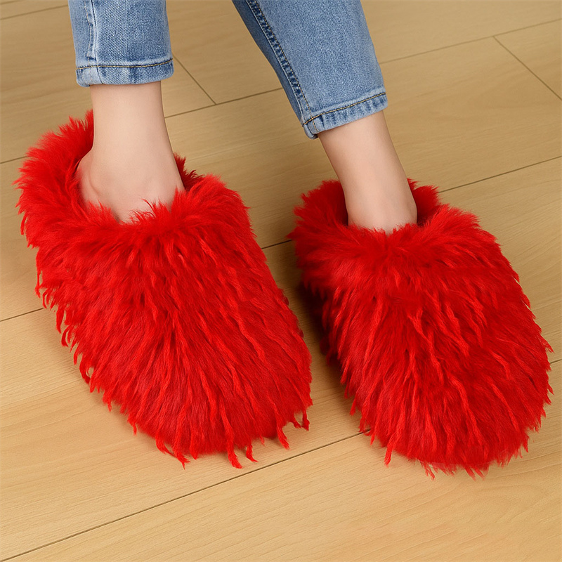 Winter Women's Slippers Fluffy - Women'S Shoes Clogs ulasan dan harga