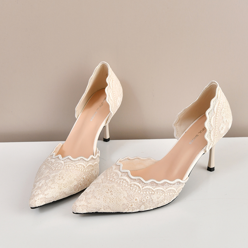 Lace Pointed Toe High Heels Wo - Women'S Shoes Quality ulasan dan harga