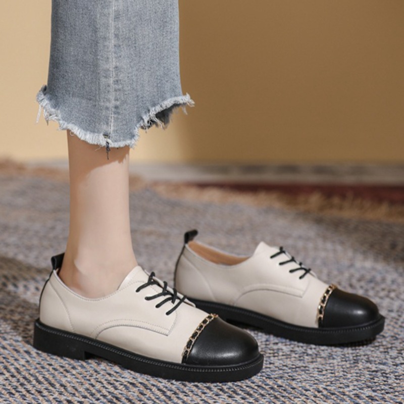 new retro Women's Shoes fashio - Oxford Lace Up Women ulasan dan harga