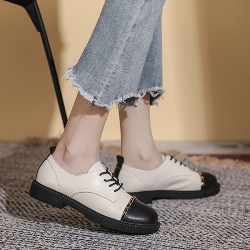new retro Women's Shoes fashio - Oxford Lace Up Women ulasan dan harga