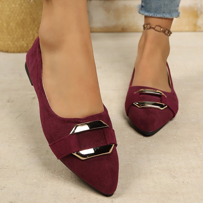 Women's Pointed Toe Suede Flat - Women'S Shoes Clogs ulasan dan harga