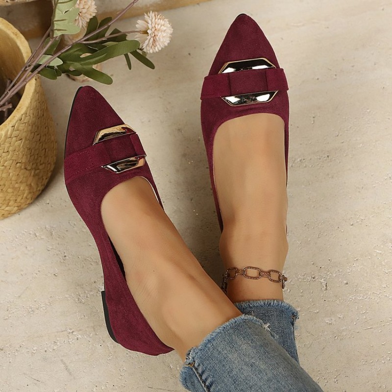 Women's Pointed Toe Suede Flat - Women'S Shoes Clogs ulasan dan harga