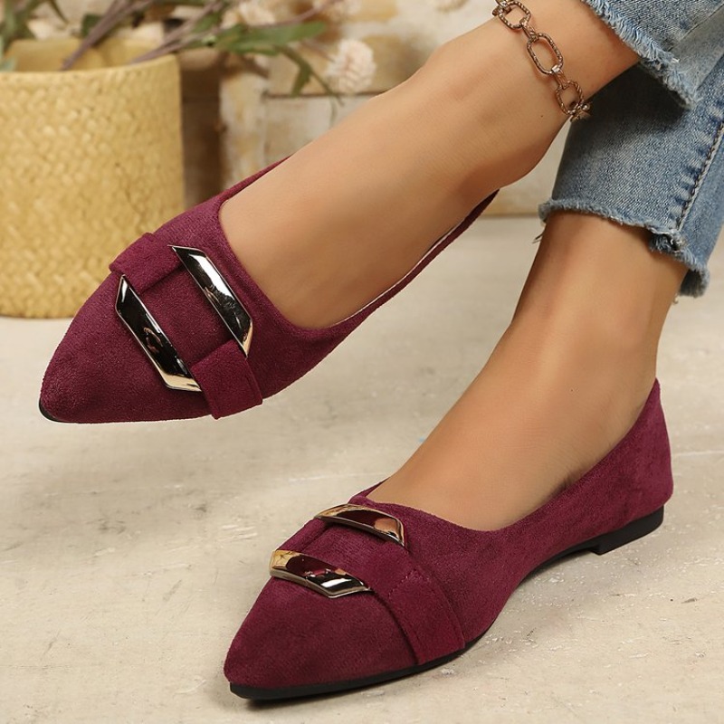 Women's Pointed Toe Suede Flat - Women'S Shoes Clogs ulasan dan harga