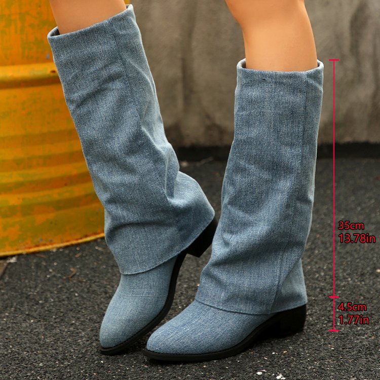 Cowboy boots 2025 new autumn a - Sock Boot Women ulasan dan harga