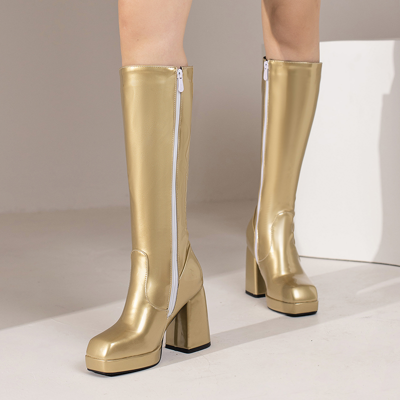 Green Winter Women Platform Kn - Knee High Boots Women ulasan dan harga