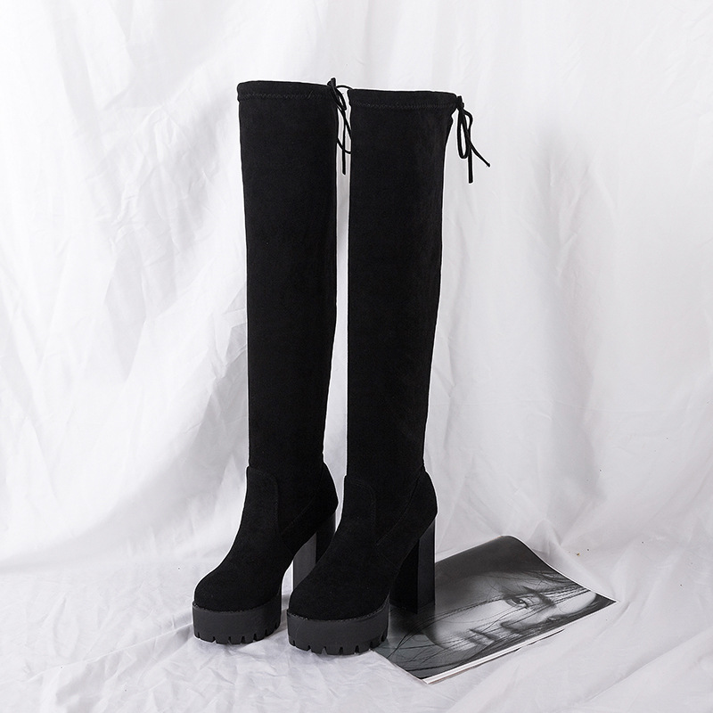 Knee over long boots for women - Sock Boot Women ulasan dan harga