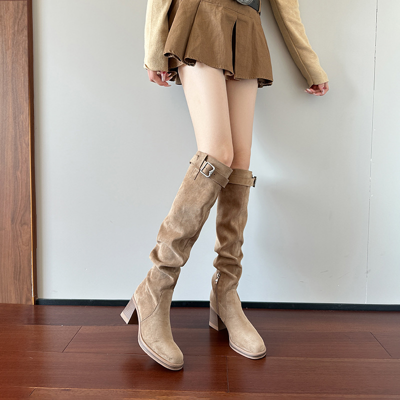 High heeled knee high boots fo - Sock Boot Women ulasan dan harga
