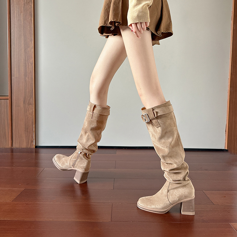 High heeled knee high boots fo - Sock Boot Women ulasan dan harga