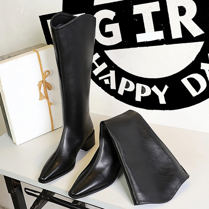BIGTREE 2027 New Street Style  - Knee High Boots Women ulasan dan harga